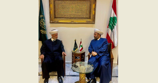 دريان استقبل القاضي عريمط بعد تلقيه علاجا في الامارات