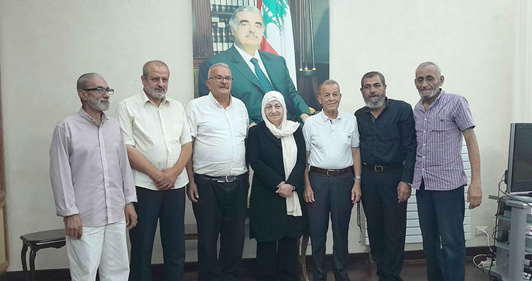 بهية الحريري التقت وفودا فلسطينية وجمعية الصداقة الإيطالية-العربية