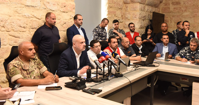 وزير الداخلية تفقد غرفة عمليات محافظة جبل لبنان وعرض مع مكاوي الإجراءات