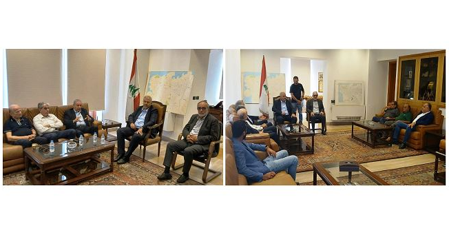 فرعون اجتمع مع محافظ بيروت وعبدالله درويش : لا للانهيار والفتنة