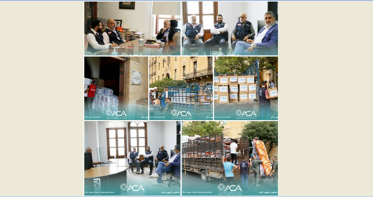 وفد من جمعية "الوعي" زار محافظ بيروت ورئيس البلدية وقدم مساعدات عينية للنازحين