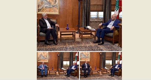 بري تابع تطورات الاوضاع مع المندوب الخاص لوزير الخارجية الإيراني الخازن : جهود الرئيس بري لابد وان تحرك الضمائر وتحشد الأصدقاء من أجل لجم العدوان