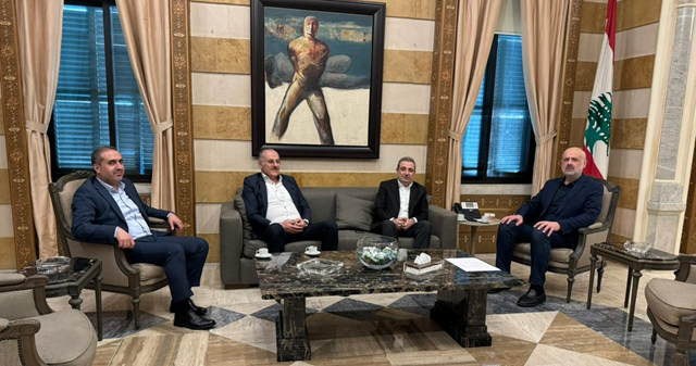 مولوي عرض مع وفد "اللقاء الديمقراطي" واقع النازحين الامني والخدماتي وتلقى اتصالا من تيمور جنبلاط