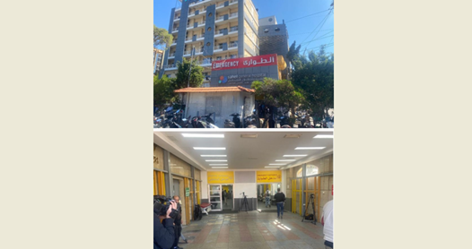 (*) جولة للإعلاميين في مستشفى الساحل ومديره أكد خلوّه من أي مظهر عسكري أو مخبأ أو نفق