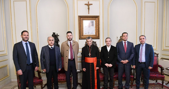 (*) الراعي يستقبل في هذه الاثناء تيمور جنبلاط على رأس وفد