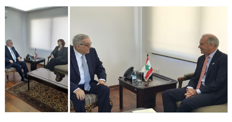 بو حبيب استقبل سفيري كندا واستراليا: انسحاب اسرائيل من الأراضي اللبنانية خطوة أساسية لهدوء واستقرار مستدامَين على الحدود