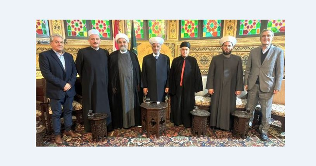 المفتي دريان بحث مع زواره في المستجدات محليا واقليميا بقرادونيان :الدولة الملجأ الوحيد لكل المواطنين محفوض : كابوس تمت إزالته ليس عن لبنان فقط بل عن المنطقة