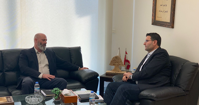الحاج حسن بحث ومدير برنامج الأغذية العالمي "WFP" في خطة وزارة الزراعة للكشف عن الأضرار الناتجة عن العدوان الإسرائيلي