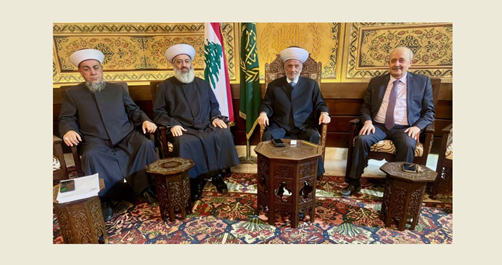 دريان بحث مع بكار ملف الموقوفين الإسلاميين والمطالبة بالعفو العام الشامل