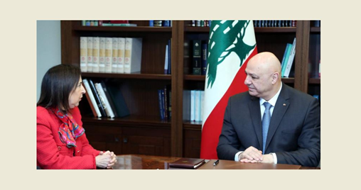 (*) رئيس الجمهورية استقبل وزيرة الدفاع الإسبانية