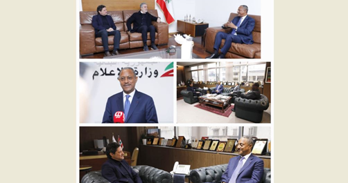 المكاري استقبل وزير السياحة والحرف اليدوية في الغابون
