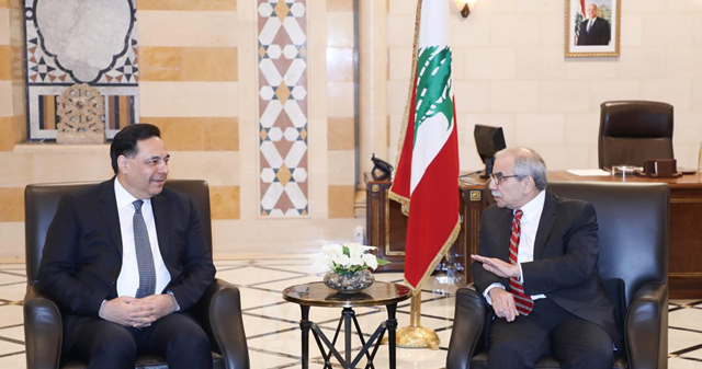 رئيس الحكومة استقبل رجي والبيسري وروداكوف نقل اليه رسالة تهنئة روسية والهيئة الوطنية للمفقودين سلمته مذكرة وطالبته بمراسيم تأمين عملها