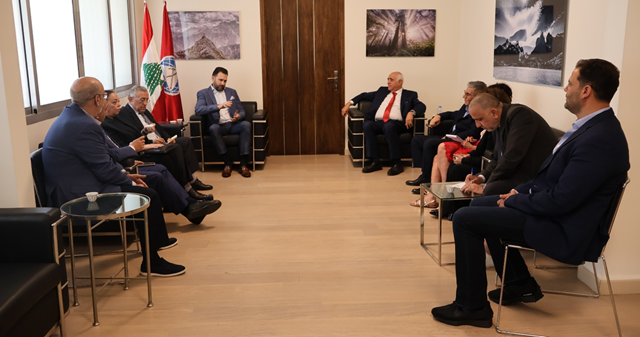 تيمور جنبلاط مستقبلا نقيب المحررين: موقفنا العودة الى اتفاقية الهدنة ولبنان آخر المطبعين