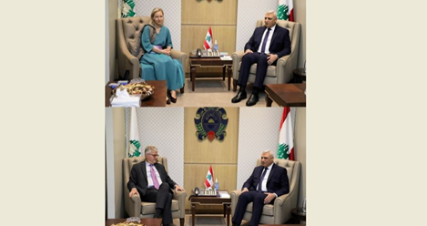 اللواء شقير عرض مع لاكروا ولاثارو تطورات الأوضاع ومع مديرة شؤون الأونروا أوضاع اللاجئين الفلسطينيين