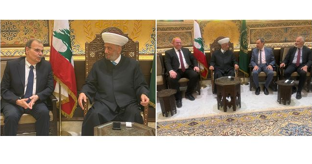دريان بحث والبزري في الاوضاع والتقى وفد الجماعة الاسلامية ابو ياسين : مواقف المفتي تعيد التوازن وتحفظ استقرار البلد