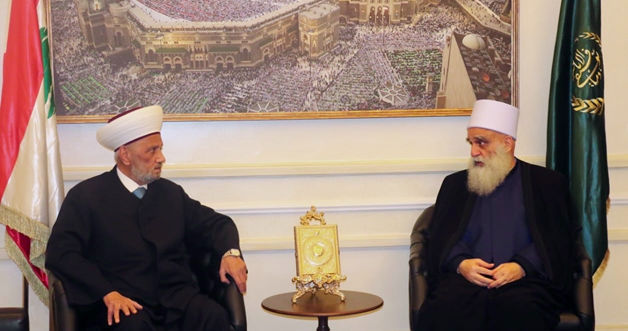 شيخ العقل ومفتي الجمهورية : "لا للخطاب التحريضي ونعم لوحدة الكلمة والموقف