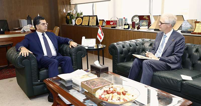 مرقص بحث والسفير البلجيكي في دعم الإعلام ويلس : لقانون الاعلام الجديد اهمية في عملية الاصلاح