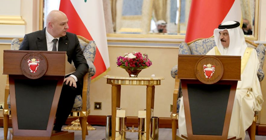 بيان مشترك عن اجتماع القمة البحرينية – اللبنانية: المملكة تساند لبنان لاستعادة دوره غير القابل للتبدل ولا للاستبدال وتدعو إلى انسحاب إسرائيل وتنفيذ الـ1701 وبسط سلطة الدولة