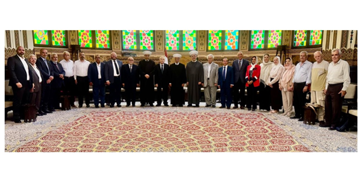 مفتي الجمهورية تناول المستجدات مع وفود متضامنة وداعمة