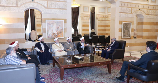 سلام بحث مع زواره شؤونا عامة و"هيئة العلماء المسليمن" أثنت على مواقفه الجريئة