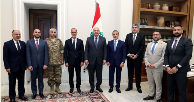 (*) رئيس الجمهورية ترأس الاجتماع الأول للجنة المكلّفة بالتفاوض مع الجانب القبرصي