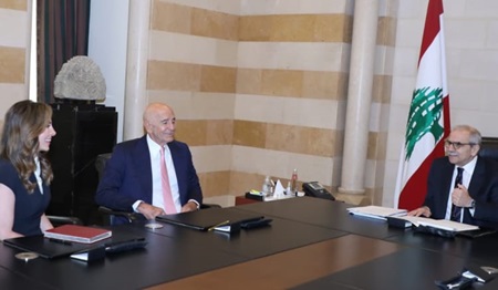 سلام استقبل براك: نطالب بضغط على إسرائيل ودعم الجيش وندعو لمؤتمر دولي لإعادة إعمار لبنان