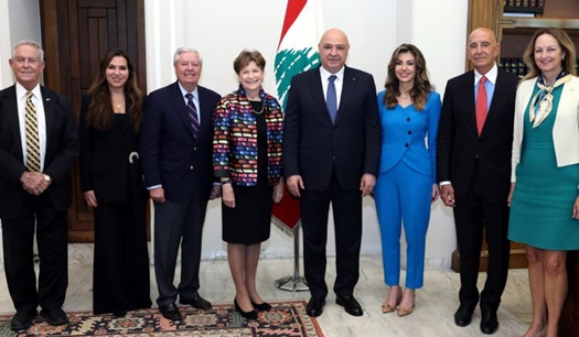 رئاسة الجمهورية: الرئيس عون اكد امام الوفد الاميركي التزام لبنان اعلان 27 ت2 واشاد بالدعم الأميركي للجيش والرؤية الثلاثية لإنقاذ البلاد