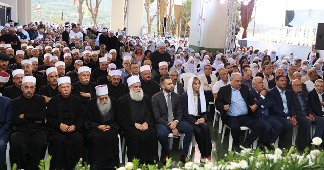 شيخ العقل وتيمور جنبلاط في احتفال العرفان المركزي: ضمانتنا الهوية العربية والاسلامية ونحن متمسكون بها