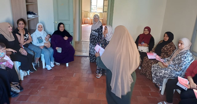 جلسة توعية على صحة الأم في مركز "جمعية المواساة" - صيدا