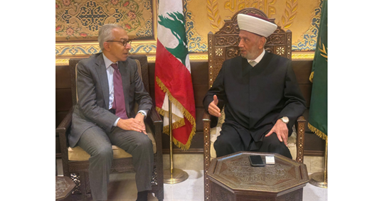 وزير الاقتصاد عرض رؤية الإصلاحات أمام المفتي دريان: دعم كامل للمسار الاقتصادي والاجتماعي