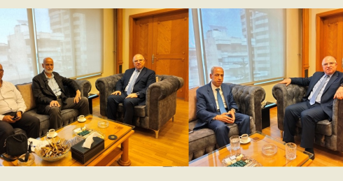 الوزير حيدر التقى اللواء خير ورئيس اتحاد بلديات الضاحية