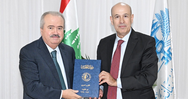 جابر تسلم تقرير ديوان المحاسبة من 2020 الى 2024