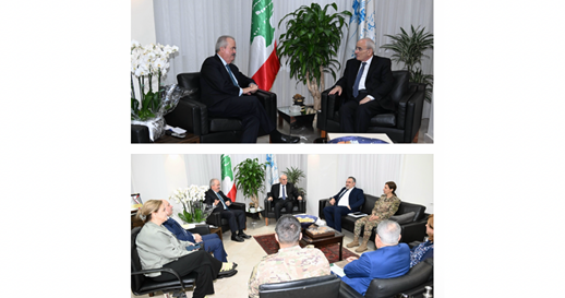 جابر بحث ومنسى في المخصصات المالية الجاري تحضيرها لمساعدة القوى العسكرية