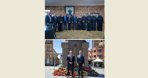 معوض واصل زيارته سيدني وزار دير مار شربل وشارك في اليوم التذكاري