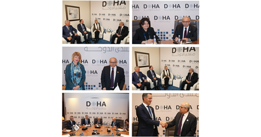 سلام يعقد سلسلة اجتماعات مع منظمات دولية ووكالات تابعة للأمم المتحدة على هامش منتدى الدوحة