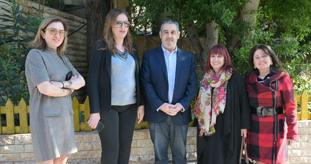 وفد من "مؤسسة مخزومي" زار نداف ودشنا حديقة "تلفزيون لبنان"