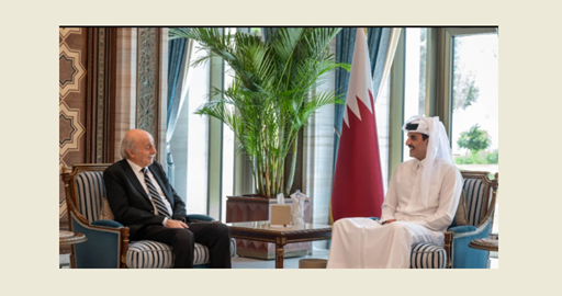 امير قطر يستقبل وليد وتيمور جنبلاط في الدوحة