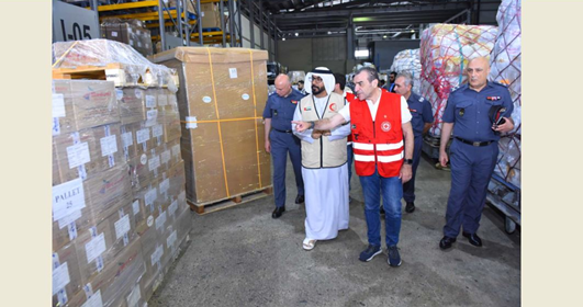 قوى الأمن تتسلّم هبة كبيرة من الأدوية مقدّمة من الهلال الأحمر الإماراتي بواسطة الصليب الأحمر اللبناني