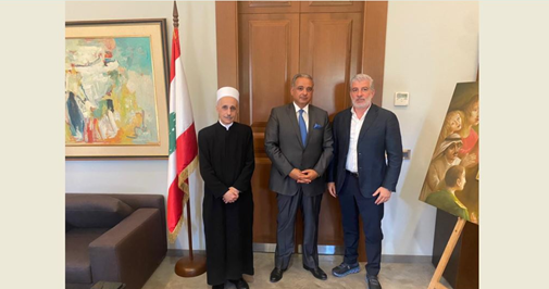 المرتضى بحث مع الشيخ العطار والنقيب حرب شؤونا مرتبطة بتعزيز الزجل اللبناني
