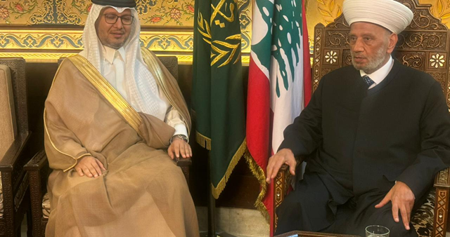 دريان استقبل بخاري : لملاقاة المبادرات والمساعي العربية والدولية الحريصة على نهوض لبنان ومؤسساته السفير السعودي: مساعي اللجنة الخماسية لم تتوقف للوصول الى حلول تساهم في إنقاذ لبنان