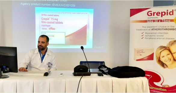محاضرة عن أدوية السيلان وعلاج الجلطة الدماغية والذبحة القلبية في مستشفى سيدة زغرتا الجامعي