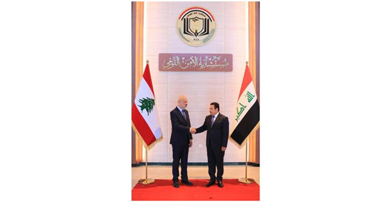مولوي يبحث مع الاعرجي في استمرار التعاون في مجال مكافحة الجريمة المنظمة والإرهاب وتبادل المعلومات الاستخبارية ومكافحة المخدرات