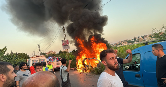 مركز طوارىء الصحة : شهيد في حصيلة أولية للغارة على دير قانون راس العين - صور