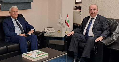 وزير الاتصالات عرض وسفير إيطاليا لسبل تفعيل القطاع